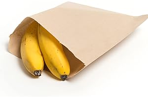 Sabco - 200 Kraft Brown Paper Bags 6x6" Ideal For Food, Groceries, Sandwiches, Pick N Mix Sweets, And As Fruit Veg Bags. - Disposable Lunch Bags - Eco Friendly (200, 6 x 6")