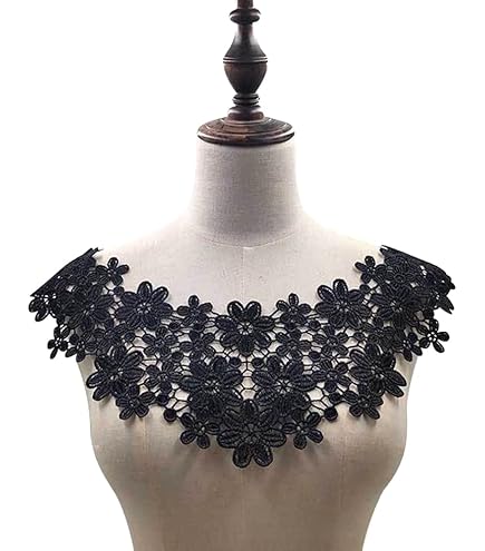 Collare In Pizzo Ricamato - Decorazione Elegante Per Abiti Fai Da Te - Foto 5