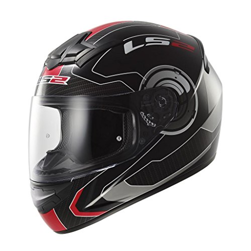 Price comparison product image LS2 FF352 ROOKIE FULL FACE MOTORCYCLE HELMET ATMOS BLACK / RED X-LARGE