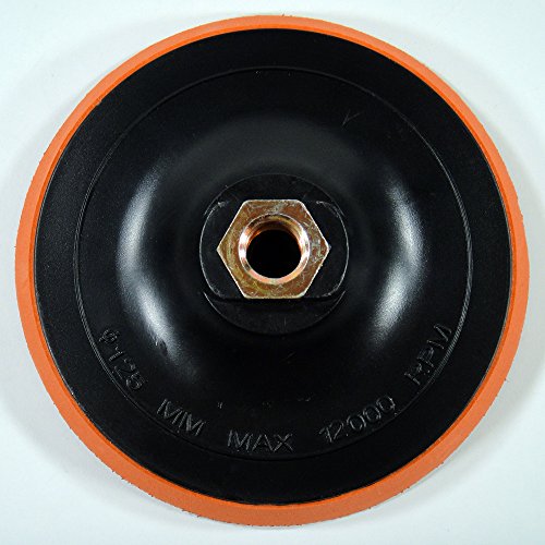 M14 Klett Schleifteller 125 mm Stützteller Klettscheibe Polierteller Polierbezug - 3