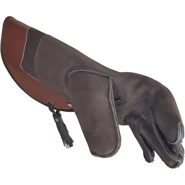 Gant De Fauconnerie Double Paroi En Cuir Nubuck - Marron Foncé 30,5cm - Marque ALTAWASH, Neuf Sous Emballage