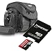 Produktbild Kit Mantona Premium System Tasche schwarz + Speicherkarte Transcend Micro SDHC 16GB Class 10 (mit Adapter) !