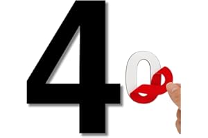 LEIASA | Numero Adesivo da Casa - 100 mm - Acciaio Inossidabile 304 - N° 4 - Numero per Appartamento/Hotel - Numerazione Porte - Numero Civico - Per Esterno e Interno - Numero 4 (4, 100 mm)