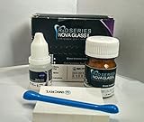 Permanent White Dental Self Cure Glass Ionomer Luting Cement kit for Loose Caps,crowns maryland bridges 15gm Pack- UK Supply