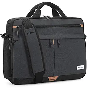 AirCase Laptop Messenger Bag Case Cover Pouch for 13.3-Inch, 14-Inch, 15.6 -Inch Laptop Bag for Men & Women (Black)