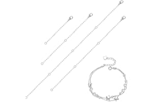 WeddHuis 4 pezzi Estensori per Collane e Catena in Acciaio Inox, Allunga e Verlängerungskette.