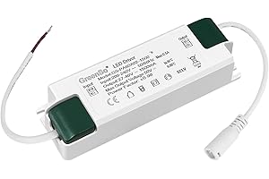 GreenSo 60W Transformator, LED Treiber, Netzteil AC200-240V und DC27-40V, 1500mA Konstantstrom Trafo für 60x60cm 62x62cm 120x30cm LED-Panel-Licht GS-PA60A02-1500 TÜV CE SAA RoHS Zertifikate (1 Stück)