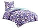 Produktbild SCM Kinder Bettwäsche 135x200cm Einhorn Sternchen 100% Baumwolle Renforcé 2-teilig Deckenbezug Kopfkissenbezug 80x80cm Mädchen Jungs Baby Bettset Unicorn Lola türkis violett
