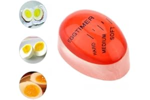 WOO LANDO Temporizador para huevos cocidos, pantalla dura/mediana/suave, infinitamente reutilizable