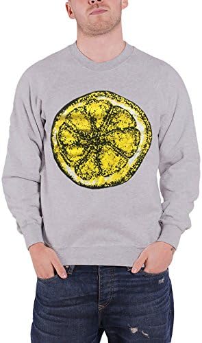 The Stone Roses Sweatshirt Lemon band Logo Official Mens Grey XL