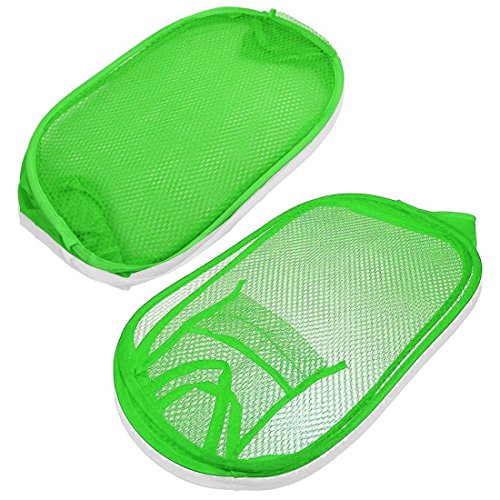 triecoworld faltbar Pop Up Mesh-Wäschekorb Korb Tasche Bin behindern Spielzeug ordentliche Aufbewahrung grün - 2