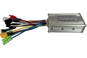 CWOQOCW Controlador sin escobillas E-Bike 36V/48V 17A 250W 350W Inteligente 3-Modo Onda Sinusoidal Aleación de Aluminio Componente de Bicicleta Eléctrica Plata 95X53x30mm