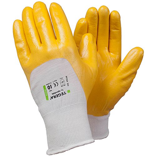 Ejendals Synthetikhandschuh Tegera 722, Größe 10, 1 Stück, weiß / gelb, 722-10