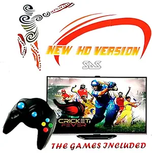 sas advance tv video games 108000 8 bit games/ cricket edition/ no battery required/ usb power/ compatible led, lcd, crt tv/ present gift for kids-Black