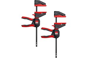 BESSEY Einhandzwinge mit drehbarem Griff EZ360S-11SET, Spannweite 110 mm Ausladung 40 mm, Spannkraft 40 Kg, Innovativer 360° Dreh-Mechanismus, ideal für Modellbau, Gewicht 0,23 Kg