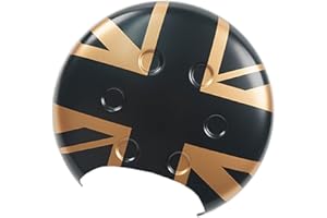 UVCANY Le style UK MINI R50 R52 R53 coques de tachymètre, autocollant de tachymètre pour Mini Cooper One/S/JCW R50 R52 R53 2002–2006(Union Jack Or)
