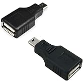 Monte Lua Usb Dişi 5 Pin Mini Usb Erkek &Ccedil;evirici, Otg Ara&ccedil; Aux &Ccedil;evirici OTG Adapt&ouml;r