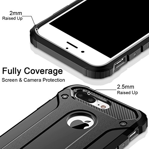 Funda iPhone 7 Plus Coolden High Pro Shield iPhone 7 Plus Funda Carcasa Protector Doble Capa TPU PC Resistente a los ara azos Ajuste delgado Cover Choque Absorci n Case para iPhone 7 8 Plus-Negro Funda iPhone 7 Plus Coolden High Pro Shield iPhone 7 Plus Funda Carcasa Protector Doble Capa TPU PC Resistente a los ara azos Ajuste delgado Cover Choque Absorci n Case para iPhone 7 8 Plus-Negro