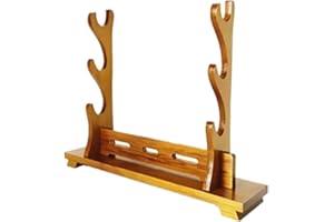 SHULI Porte-épée en Bois Assemblage Base Samouraï Épée Wakizashi Tanto Support de Stand Affichage Cintre Porte-Arme-C