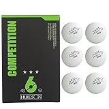Material: 100% nuevo Shading Pelotas de tenis de mesa pelotas de ping pong tenis de mesa tres estrellas tenis de mesa 6pcs de pelota de Juego de fformation profesional - fancylande, blanco