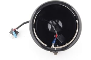 SKUNTUGUANG 5 3/4 5.75 pouces Led phares logement seau pour moto (noir)