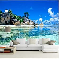 Worryd Hd Print Poster Picture Papel tapiz 3D foto paisaje mar papel de pared vinilo para TV Fondo Sala Decoración de pared, E