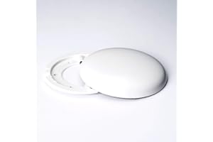 ORION LIGHTSTYLE Caja de distribución extraplana de PVC, color blanco, tapa de cierre