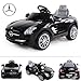 Produktbild crooza *2X Motoren* Original Mercedes-Benz AMG SLS Lizenz Kinderauto Kinderfahrzeug (SCHWARZ)