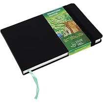 Tumuarta Diario Quadrato Per Acquerelli, 63,5 Kg, 300 G/m², 14 X 13 Cm, Carta Di Cotone, Stampa A Freddo, 24 Fogli, Album Da Disegno Per Acquerelli, Da Utilizzare Come Taccuino Da Viaggio - 5