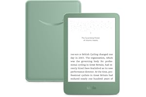 Amazon Kindle (16 GB) - Lightest and most compact Kindle, with glare-free display, faster page turns, adjustable front light, and long battery life - Matcha