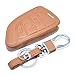 Produktbild Case Autoschlüssel Schutzhülle Für BMW 1 2 5 Serie 218i X1 F48 X5 X6 F15 Smart Keys 3 Tasten Leder Car Key Cover (Braun)
