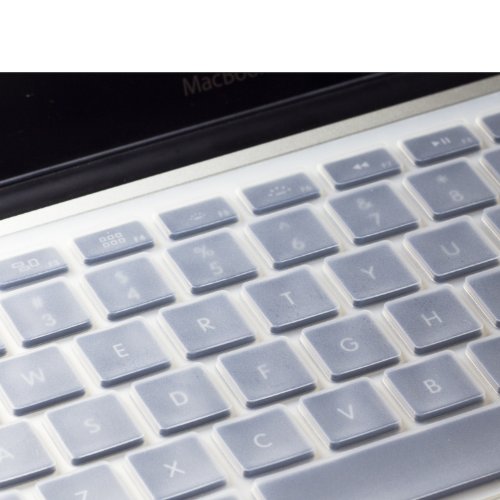 MiNGFi Deutsche Tastatur Silikon Schutz Abdeckung für MacBook Pro 13, 15, 17 Air 13 Zoll EU Keyboard Layout Silicone Cover – Transparent - 2