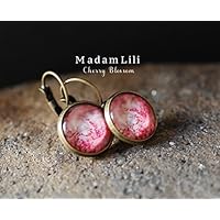 Kirschblüten Bronze Ohrringe