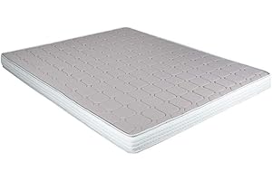 EVERGREENWEB MATERASSI & BEDS EVERGREENWEB - Materasso Memory per Divano Letto Matrimoniale 140x190 cm Materasso Ortopedico in Waterfoam Alto 14 cm ergonomico per prontoletto con Rivestimento Anallergico Bianco - DAYBED Memory