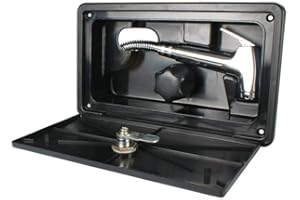 MIFY Kit de Caja de Ducha Externa Accesorios de Ducha al Aire Libre para Caravana RV Autocaravana Camper Grifo de Ducha Manguera de válvula