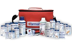 FARMAMED Kit Primo Soccorso Professionale di 230 pezzi, Borsa Medica Sportiva, Kit Pronto Soccorso per auto, casa, viaggio, sport