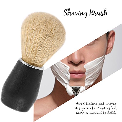 Anself Men's Bristle Shaving Hair Brush With Wood Handle Men Shaving Tool for Razor - Image 3