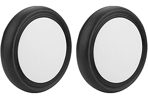 LENTLY Ruote di ricambio universali per passeggino, diametro 13 cm, in gomma, accessori per passeggini, facili da installare con rotazione a 360 gradi (un paio di ruote posteriori)