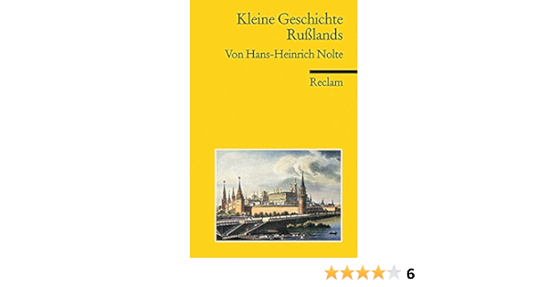 Kleine Geschichte Russlands Reclams Universal Bibliothek Amazon De Nolte Hans H Bucher