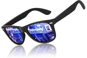 LINVO Gafas de Sol Hombre Mujer Polarizadas Gafas de Conducir con Protección UV Estilo Retro 80's Marca de Diseño Gafas de Sol