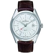 GROVANA Mens Analogue Classic Quartz Watch with Leather Strap 1547.1532
