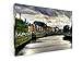 Produktbild Ha'penny bridge - Brücke am Fluss Liffey in Dublin Stadt, Irland - 75x50 cm - Leinwandbild auf Keilrahmen - Wand-Bild - Kunst, Gemälde, Foto, Bild auf Leinwand - Städte & Reise