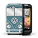Produktbild Stuff4 Hülle / Case für HTC Wildfire S/G13 / Blau Taube Muster / Retro T1 Wohnmobil Bus Kollektion