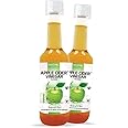 NutroVally Apple Cider Vinegar filtered (1000ml) | ACV Apple cider vinegar for Weight Loss | Organic Himalaya Apple, Better Skin Health, Digestion, Energy Boost, Immunity - 500ml (Pack of 2)