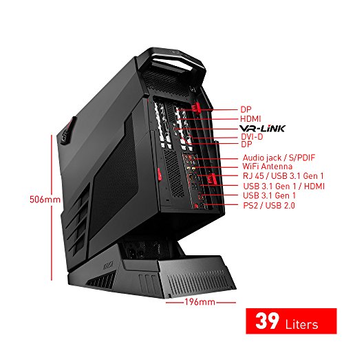 MSI Aegis Ti3 VR7RD SLI-006DE Gaming-PC (Intel Core i7-7700K, 2x Nvidia GeForce GTX1070 8GB – im SLI Verbund, 2 x 256GB SSD, 2 x 16 GB DDR4, Windows 10 Home) schwarz, High End, Wassergekühlt - 7