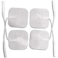 TYCOON PHYSIO SOLUTIONS Self Adhesive Electrode Pads for EMS, TENS, IFT and Pulse Massagers (Pin Size 1.5mm)