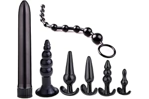 Silikon analplugg set med bär utanför fetisch onani butt plugg analplugg buttplugg SM sexleksak för män kvinnor par nybörjare professionella användare 7 stycken ...