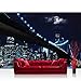 Produktbild Vlies Fototapete 312x219cm PREMIUM PLUS Wand Foto Tapete Wand Bild Vliestapete - New York Tapete Brooklyn Bridge Manhattan Nacht Skyline Mond blau - no. 3284