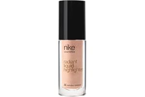 NIKECOSMETICS - Radiant Liquid Highlighter 5 ml, Iluminador Líquido Dorado, Brillo Natural, Textura Suave y Ligera, Fórmula Vegana, Larga Duración y Acabado Resplandeciente