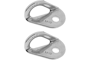 Sharplace 2Pcs Plaques en Acier Inoxydable Fixation Boulons 10mm Accessoire Spéléologie